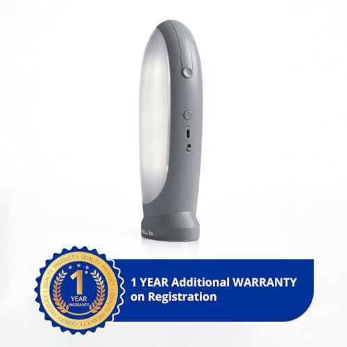 Image of IBELL EL8467SL Rechargeable Torch, Emergency Light, LED with 3 Light Modes, Type C Charging, Light Weight, Super Bright, Portable Flashlight (Grey)