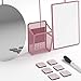 U Brands 4145U01-06 Locker Organizer and Decorating Kit, Back to School Essentials, Blush, 11-Piece, Includes Mirror, Shelf, Magnets, and Other Accessories