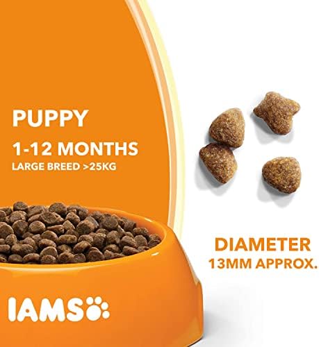 IAMS Complete Dry Dog Food for Puppy Large Breeds with Chicken 3 kg