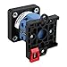 BAOMAIN 20A 660V 2-Pole Changeover Switch,3-Position(1-0-2) Rotary Selector for Motor Reversing & Generator,2 Sections 8 Terminals,35mm DIN Rail Mount,SZW26-20/D202.2-B11R