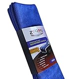 Premium Plush Microfiber Towels ★ Best Cloth for Detailing a Car, Buffing & Cleaning ★ Blue 16in x 16in