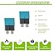 EPLZON 15A DC 12V-14V Auto Reset Circuit Breaker ATC/ATO Low Profile T1 Mini Blade Fuses Breakers for Car Trucks Marine Boat RV Solar and More,2 Pack