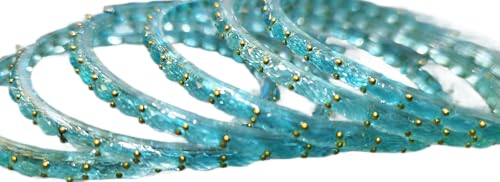 Image of JPS Plain and Glossy Finished Raindrop Glass Bangles Set for Women & Girls | Traditional Ethnic Chudi for Wedding, Party & Regular- Set of 12 Pcs of One Colour | Wedding Special