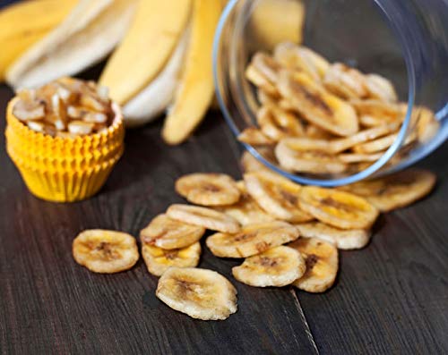 Organic Banana Chips, 5 Pounds — Sweetened, Unsulfured, Non-Gmo, Kosher, Vegan, Bulk #TOP6