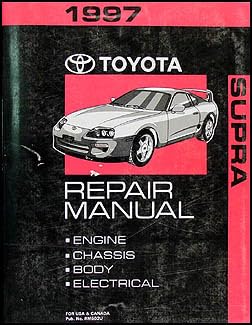 1997 Toyota Supra Repair Shop Manual Original