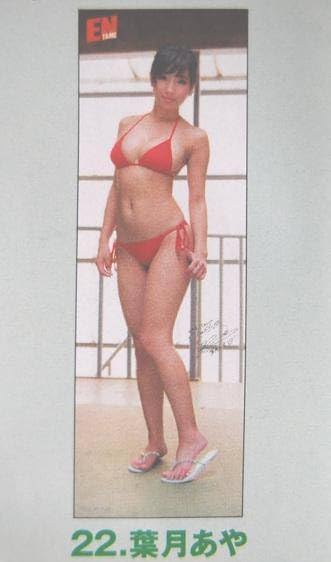 Amazon.co.jp: 葉月あや ENTAMEエンタメ等身大ポスター 赤ビキニ