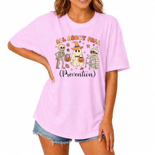 MQZUO All About Fall Prevention Shirt Halloween Occupational Therapy Shirts