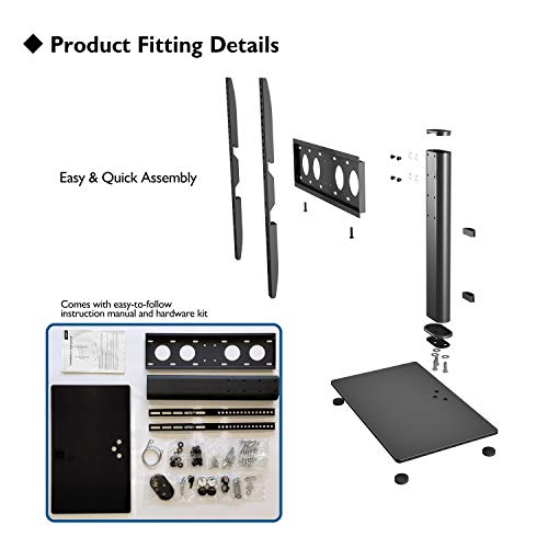 1home Universal Table Top Pedestal Tv Stand With Bracket For 32 50 Lcd Led Tvs Buy Online In Bahrain At Bahrain Desertcart Com Productid 52715461
