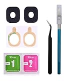 2 Pack OEM Original Back Rear Camera Glass Lens Replacement with Adhesive and Repair Toolkit for Sam