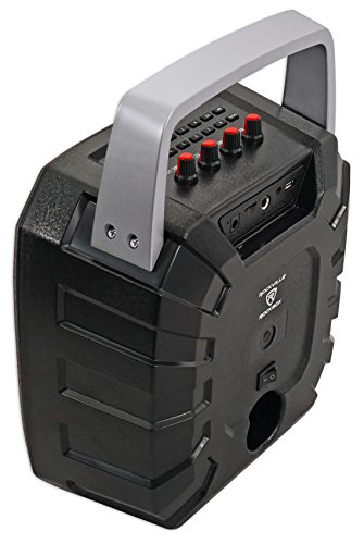 Rockville Rockbox 6.5" 100 Watt Portable Rechargable Bluetooth Speaker W Usb/Sd, Black, 6.5" #TOP4