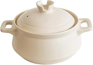 Crock Pot Casserole Claypot ryż zupa garnek na zupę żaroodporny gospodarstwo domowe ceramika (kolor : biały, rozmiar: 2,5 l)