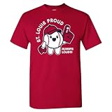 St Louis Proud, Always Loud Men's T-Shirt for Baseball Fans (Cardinal Shirt, 4XL)