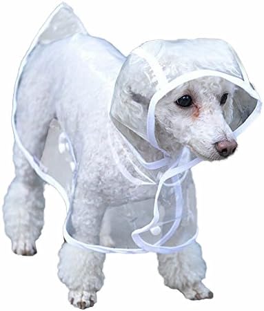 Bunty Dog Coat | Dog Raincoat, Waterproof, Clear PVC | Dog & Puppy Raincoat with Hood | Full Body Dog Rain Coat Waterproof Dog Jacket | Dog Clothes for Walking | Small Dog Raincoat