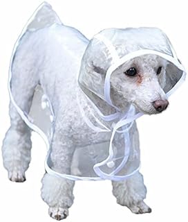 Bunty Dog Coat | Dog Raincoat, Waterproof, Clear PVC | Dog & Puppy Raincoat with Hood | Full Body Dog Rain Coat Waterproof Dog Jacket | Dog Clothes for Walking | Small Dog Raincoat