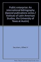 Public enterprise: An international bibliography 086728014X Book Cover