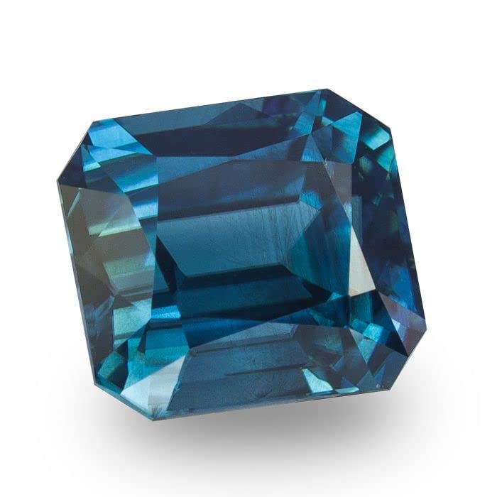 Zircone bleue naturelle de 6,44 carats taillée pour bijoux mixtes