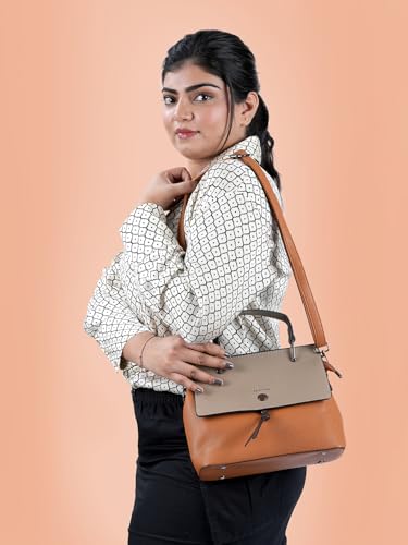 Image of Mochi Women Stylish Two-Tone Casual Sling Bag