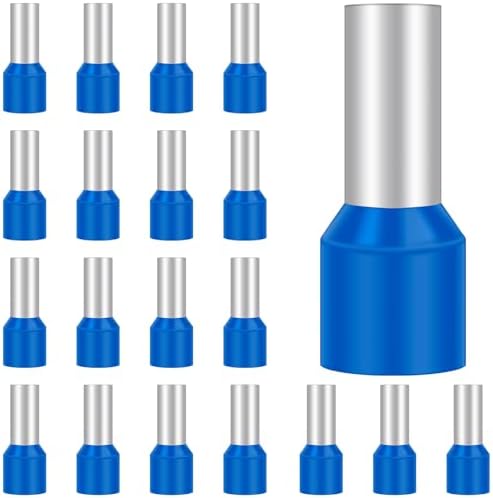 Hanibos Aderendhülsen 16mm² x 12mm, Isolierte Kabelendhülsen 100 Stück | Aderhülsen aus Red Kupfer + PP-Isolierung für Sichere Drahtverbindungen in Elektroinstallationen, Haushalt
