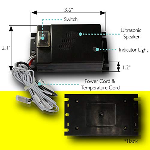 Image of Advanced SereneLife Ultrasonic Repeller, Vehicle Repellent, Up to 300 Ft. of Coverage, 12V (PSLSAR5)
