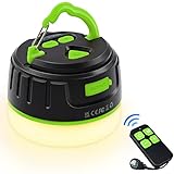 LED Camping Lights Lanterns Rechargeable, Hanging Tent Lights Remote,1000LM Up to 150H Running, Power Bank 5200mAh, 5 Light Modes, Magnetic, Waterproof Lantern Flashlight