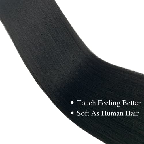 Black Pre Stretched Braiding Hair Box Braid Kanekalon Braiding Hair Human Hair 26 Inch #TOP4