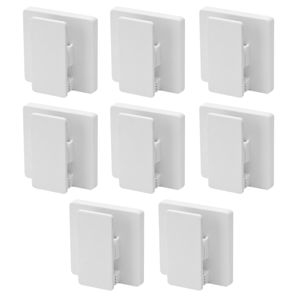 BDKMMS Toothpaste Holder Clips, 8Pcs Self-Adhesive Towel Holder Anti-Slip Spring Clip Hook for Bathroom, Kitchen, Office, Hotel