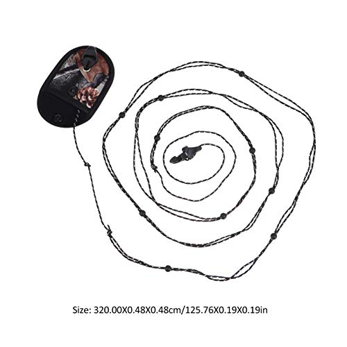 BESPORTBLE 1Pc Corda de Acampamento Ao Ar Livre À Prova de Vento Corda Varal de Secagem para Viagens