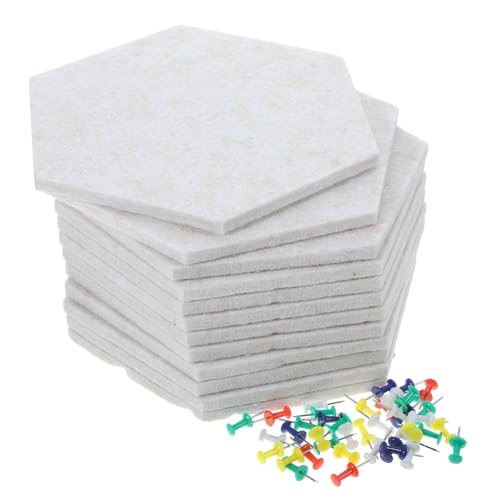 ERINGOGO Versatile Felt Board Wall Decor Office Message Board Hexagon Classroom Display Mat