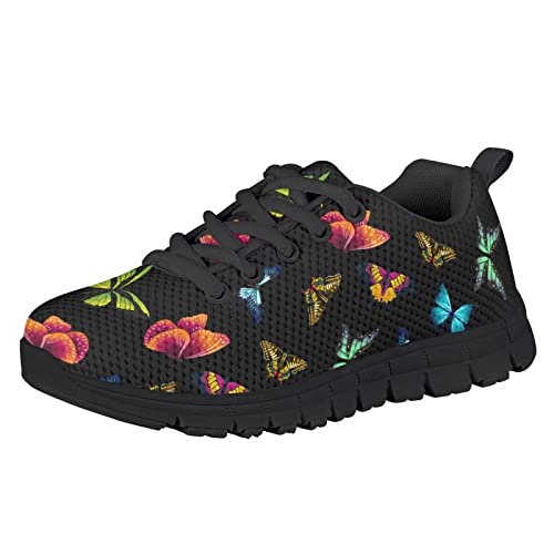 Gomyblomy Toddler Boys Girls Casual Sneakers, Fashion Non Slip Lace Up Flat Tennis Running Shoes, Wear Durable Rubber Sole2