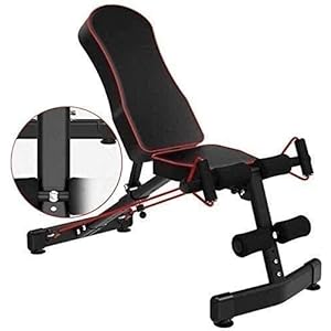 Gewichten Bench Gym Verstelbare Utility Bench Gewichtsbank Sit-Up Bench Gewichtsbank Workout Bench Halterbank Verstelbare Opvouwbare Gewichtsbank Utility Zitbank Buik Fitness Apparatuur
