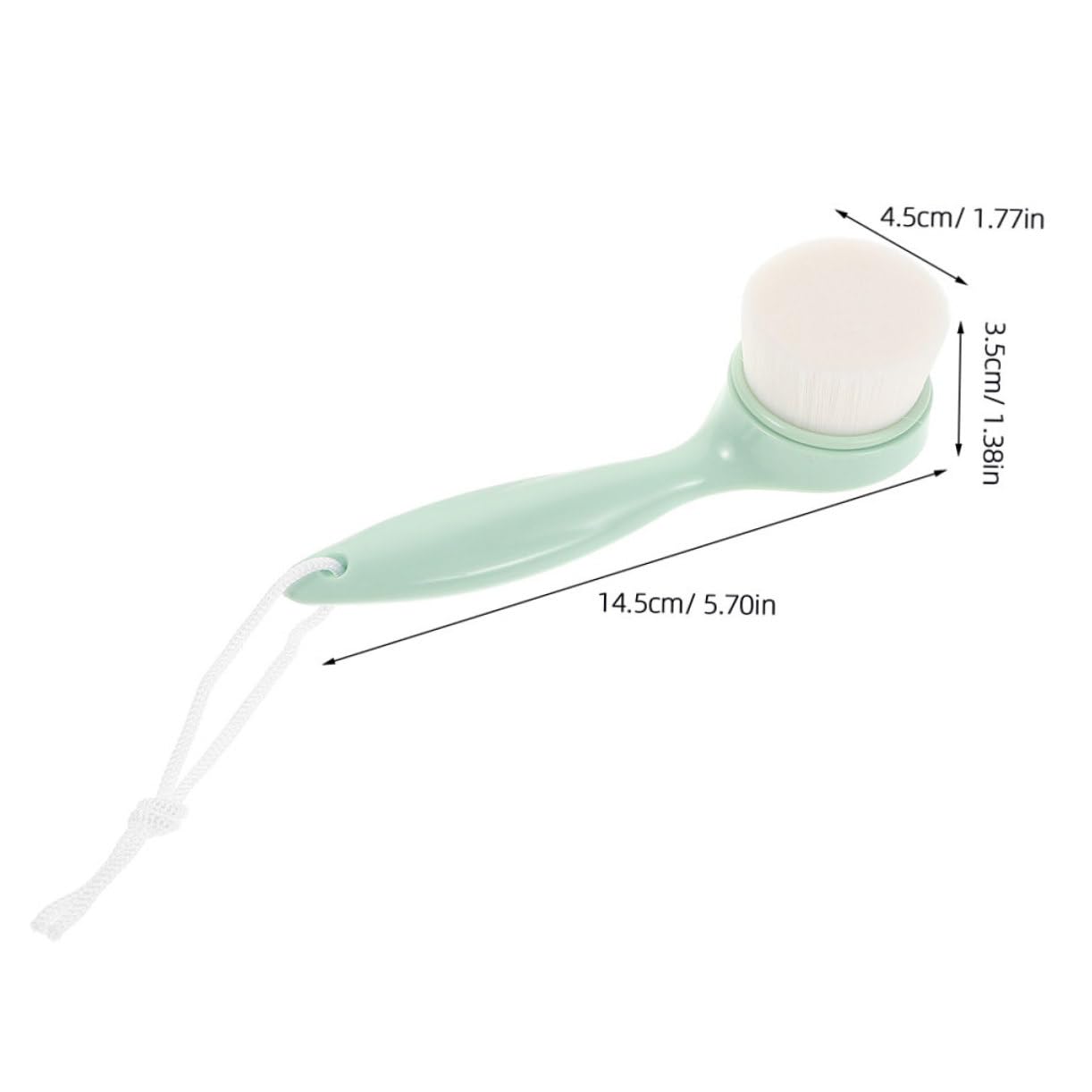 FOYTOKI 2 Pack Soft Face Brush Manual Facial Cleansing Brush for Face Gentle Cleansing Tool for Makeup Removal