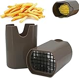 🍟5. [Diseño pequeño] La longitud del cortador de patatas manual de tiras es de 9,5 cm, el ancho es de 7,5 cm y la altura es de 13,5 cm. Es compacto y ahorra espacio en la cocina. Pesa solo 217 gy es fácil de transportar.