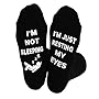 Tittok I'm Not Sleeping I'm Just Resting My Eyes Socks Birthday Gifts for Men Dad Grandpa Son Women Grandma Daughter