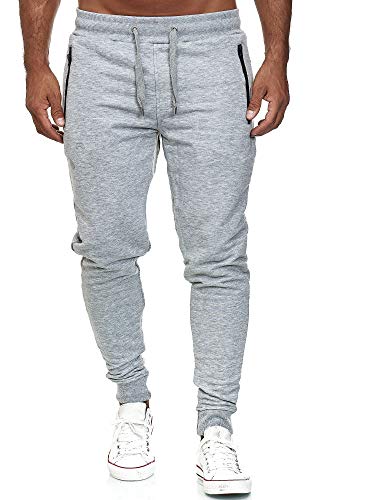 RED BRIDGE Pantalone Sportivo per Uomo Joggers Tuta in Cotone Grigio S