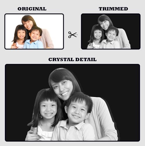 POEM Studio 3D Crystal Photo Personalized Gift for Mom, Mother's Day, Dad, Men, Women, Valentines Day, Xmas Gifts - 3D Photo Crystal - Personalized Gift Idea - Small, Landscape - Thumbnail 6