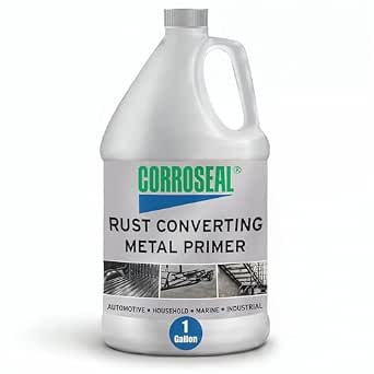 Corroseal Rust Converter & Metal Primer – Stops & Prevents Corrosion on Metal, Pro-Grade Rust Inhibitor for Cars, Trucks, Trailers, Marine & Industrial Equipment, 1 Gallon