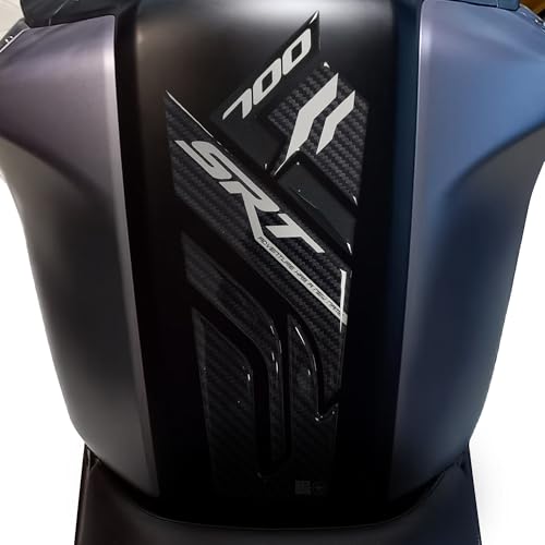 Autocollant 3D moto réservoir protection QJ Motor SRT 700 décoratif argent