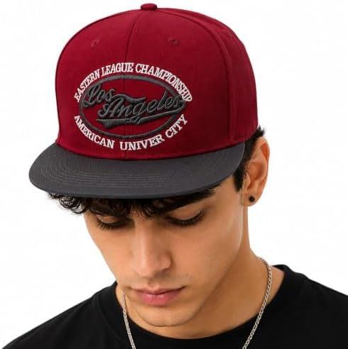 VRITRAZ Unisex 3D Design Printed Hip Hop Cap with Adjustable Snapback Closer Men and Women