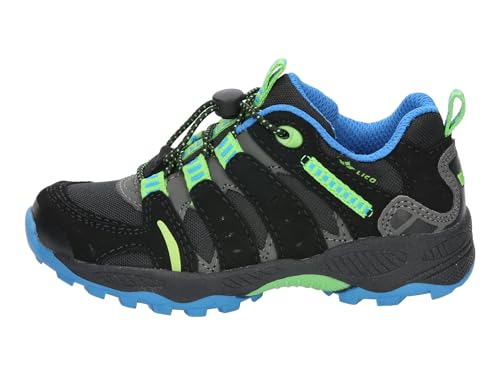 Lico Unisex Kinder Fremont Trekkingsschuhe, Schwarz Blau Lemon, 41 EU