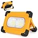 Produktbild 80W LED Akku Strahler Arbeitsleuchte, Wiederaufladbares Baustrahler 4 Lichtmodi, 180° Drehung Led Fluter Solar & USB 2 Ladenmethoden 11000mAh FüR Werkstatt, Camping