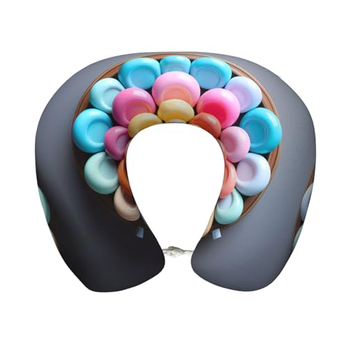 Almohada de viaje de espuma viscoelástica U miniatura 1