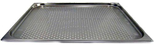 AcMax GN 2/1 Gastronormbehälter GN-Behälter Edelstahl 5,5 Liter Tiefe 20mm GELOCHT