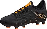 Pro Touch Unisex-Kinder Speedlite + II FG Junior Fußballschuhe, Schwarz (Schwarz/Neonorange 900)