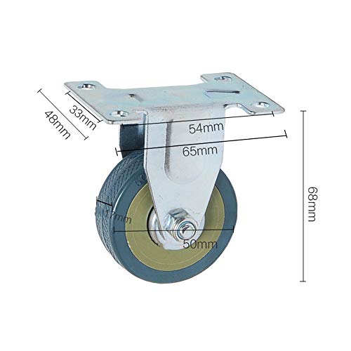 Roulettes fixes de polyuréthane 50 mm roues d'équipement meubles appliants Exi25C - 3