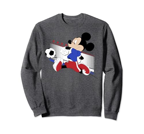 Sweatshirt Mickey Mouse France Soccer Disney vêtement sport gris de qualité
