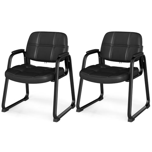 HOMASIS Juego de 2 Sillas de Conferencias