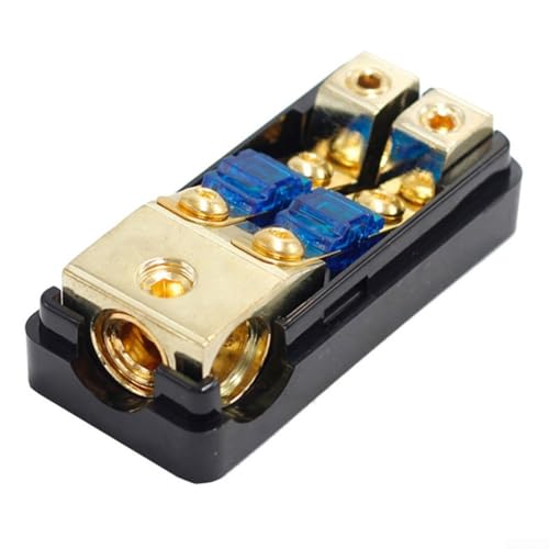 Portafusibles de audio bidireccional para automóvil con construcción de cobre puro y bloque de distribución de fusibles de 60 amperios diseñado para protección contra sobrecorriente en vehículos