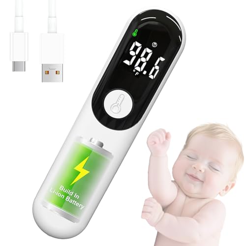 Rechargeable Non-Contact Forehead Thermometer for Adults and Kids Medical Digital Touchless with Fast Reading
