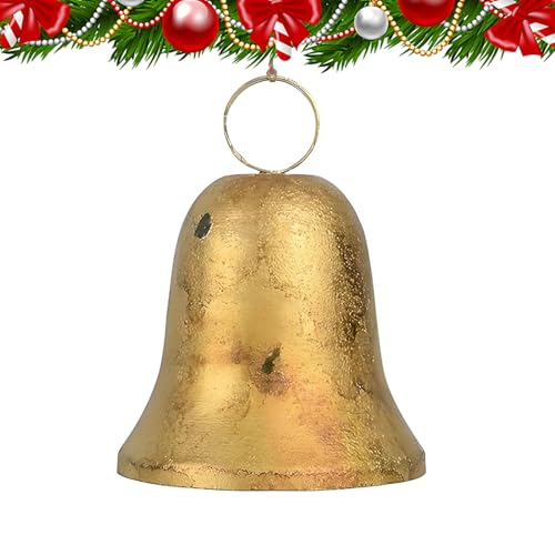 Dgayaeic Campanas Navideñas para Decoración - Decoración para Fiestas Estilo Rústico Navideño | Retro para Árbol De Navidad | para Interior Exterior Pared Chimenea Jardín Puerta Principal Porche
