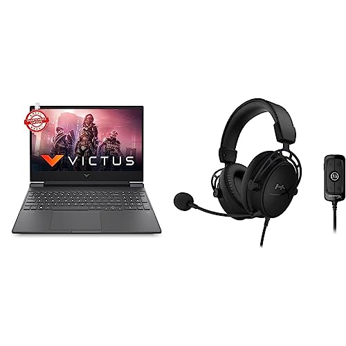 Image of HP Victus Gaming Laptop AMD Ryzen 5 5600H 15.6 inch(39.6 cm) FHD IPS Gaming Laptop & Cloud Alpha S Black